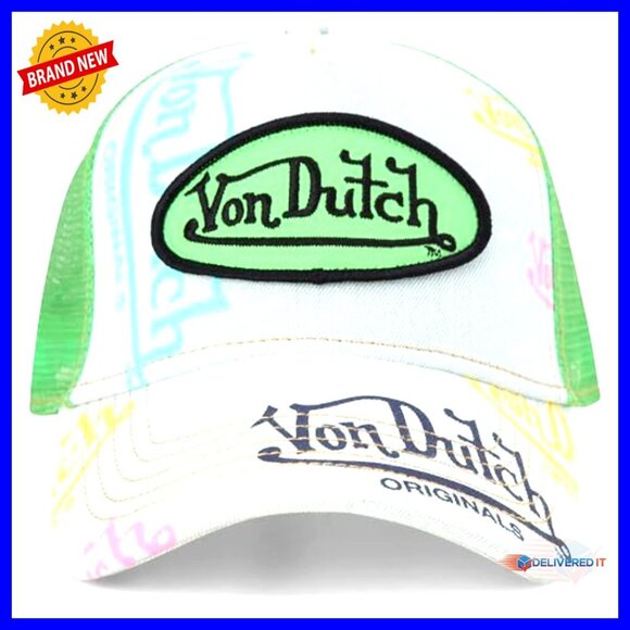 Adjustable Snapback Trucker Cap, Mesh Back, Curved Bill, Unisex Fit main image 5